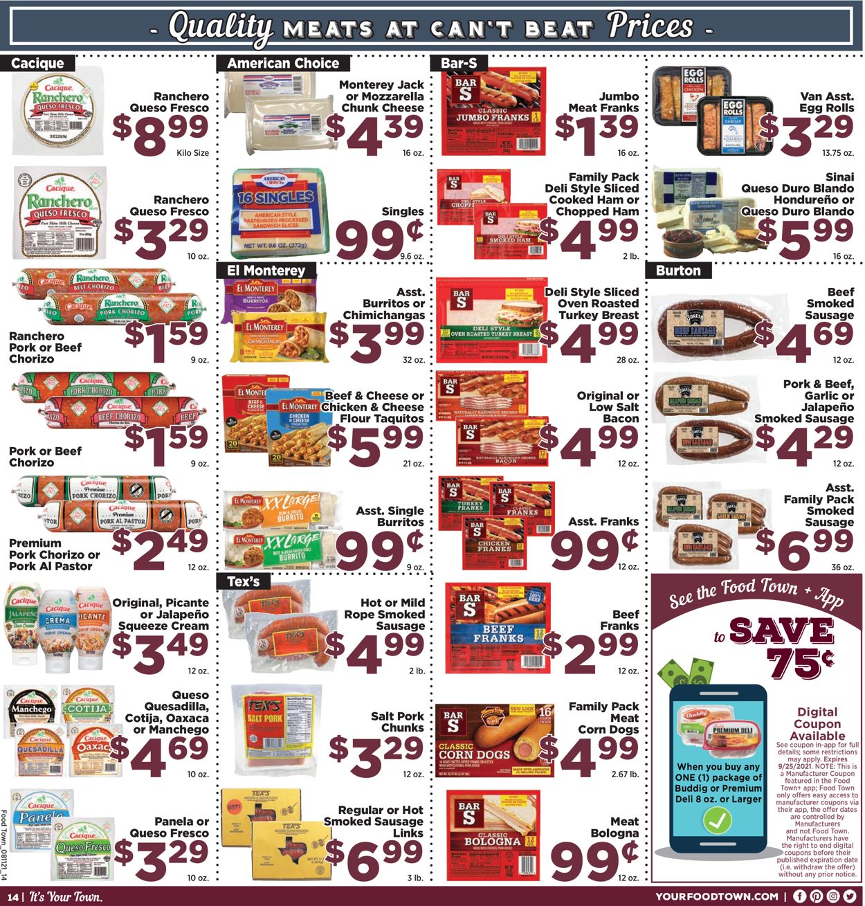 Catalogue Food Town from 08/11/2021