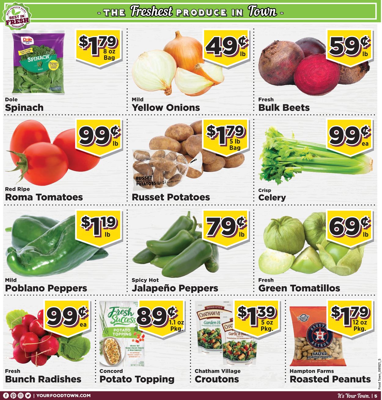 Catalogue Food Town from 08/18/2021