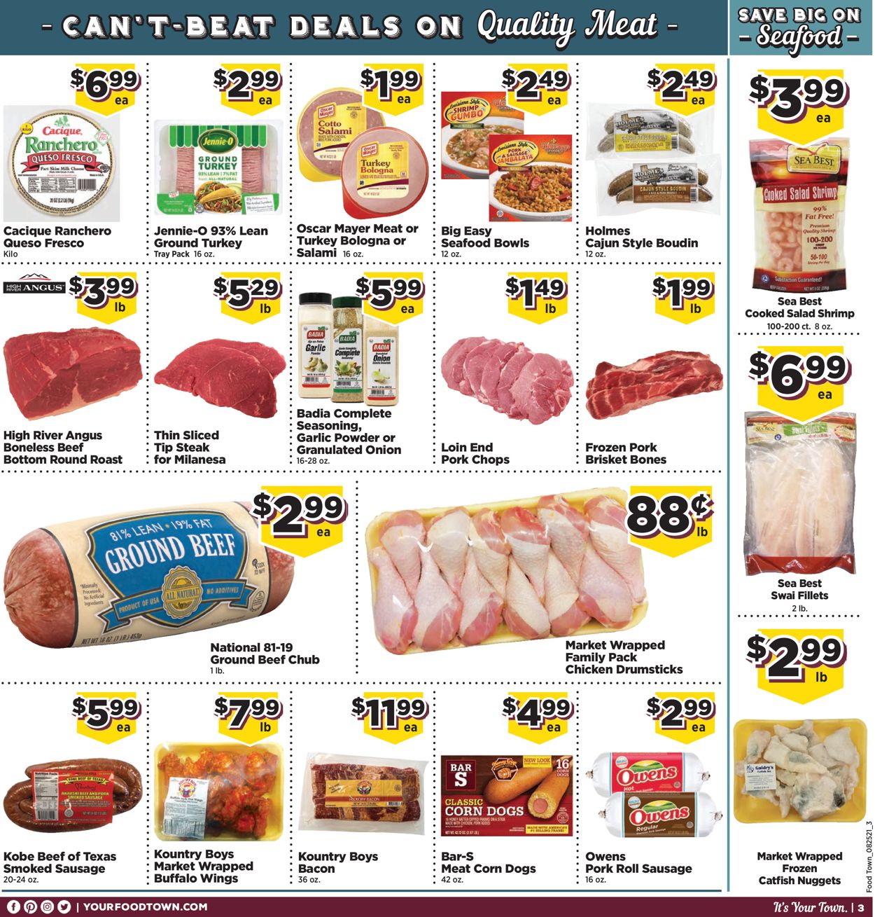 Catalogue Food Town from 08/25/2020