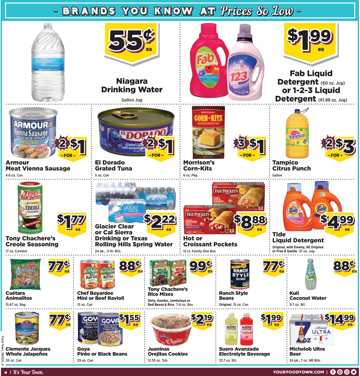 Catalogue Food Town from 08/25/2020