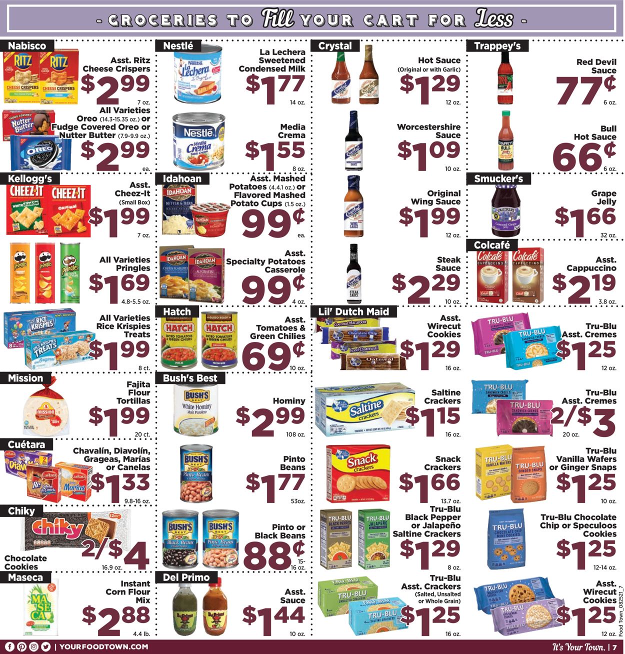 Catalogue Food Town from 08/25/2020