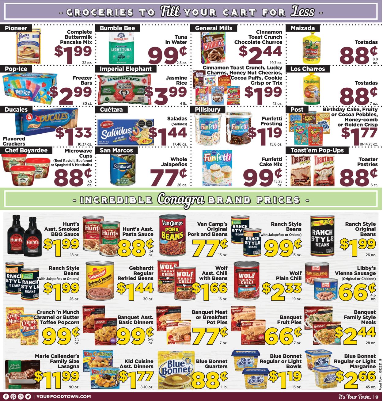 Catalogue Food Town from 08/25/2020