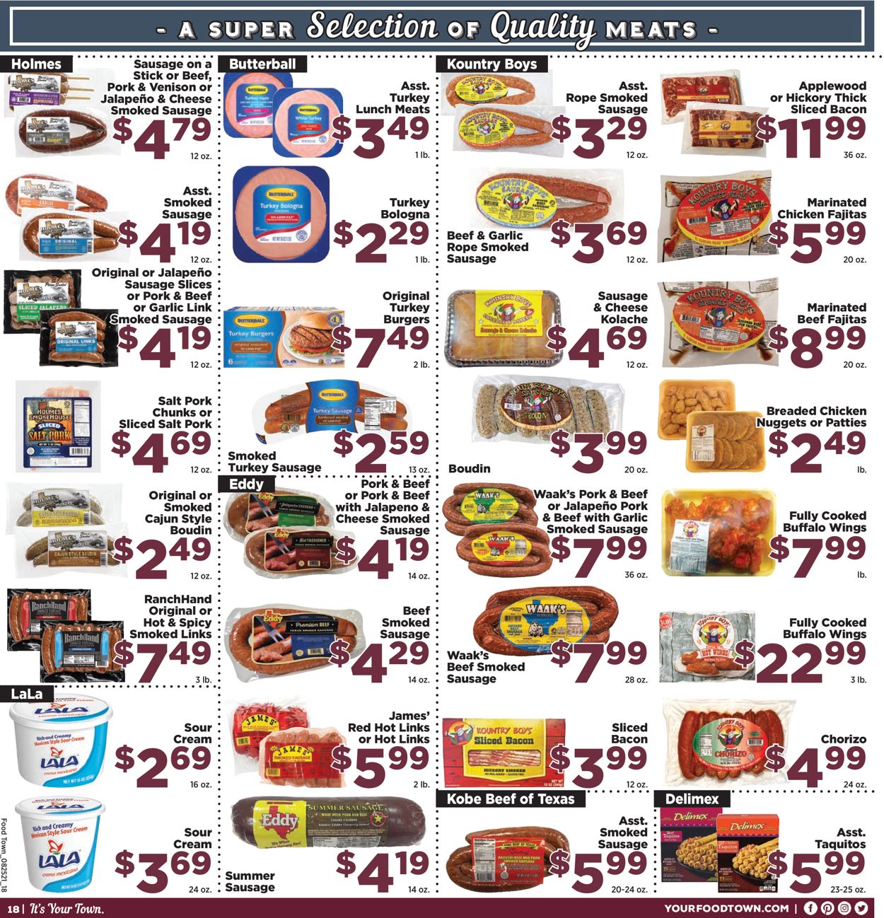 Catalogue Food Town from 08/25/2020