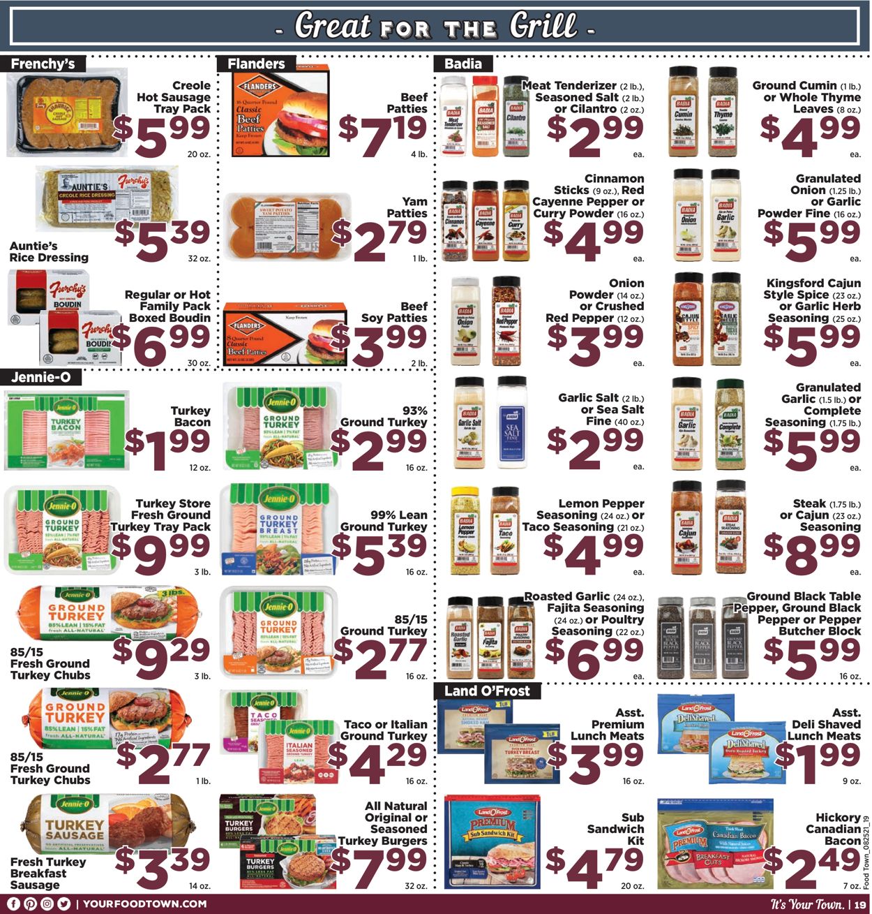 Catalogue Food Town from 08/25/2020