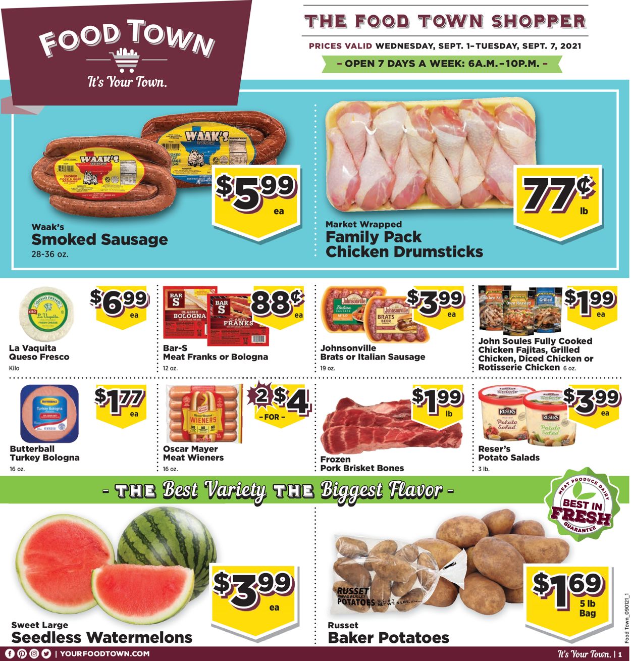 Catalogue Food Town from 09/01/2020