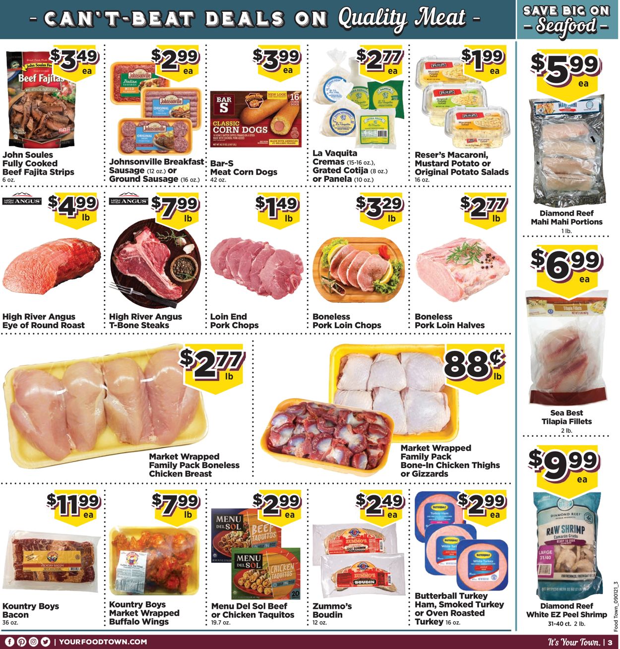 Catalogue Food Town from 09/01/2020