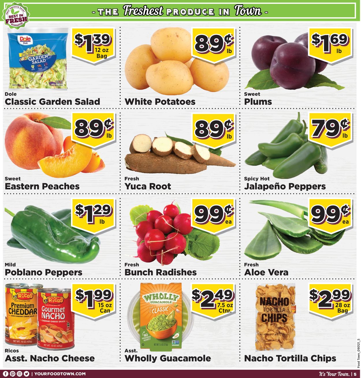 Catalogue Food Town from 09/01/2020