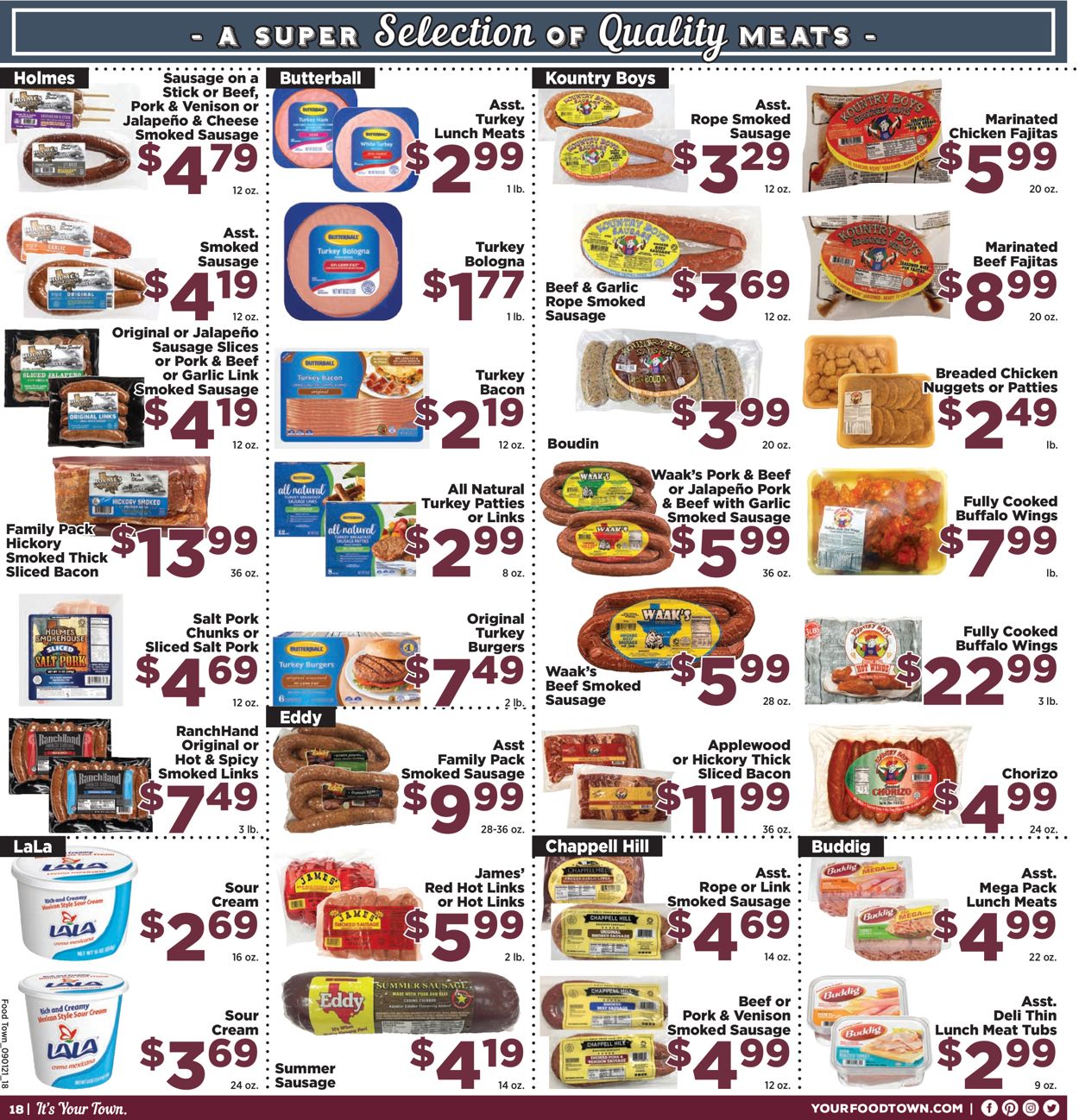 Catalogue Food Town from 09/01/2020