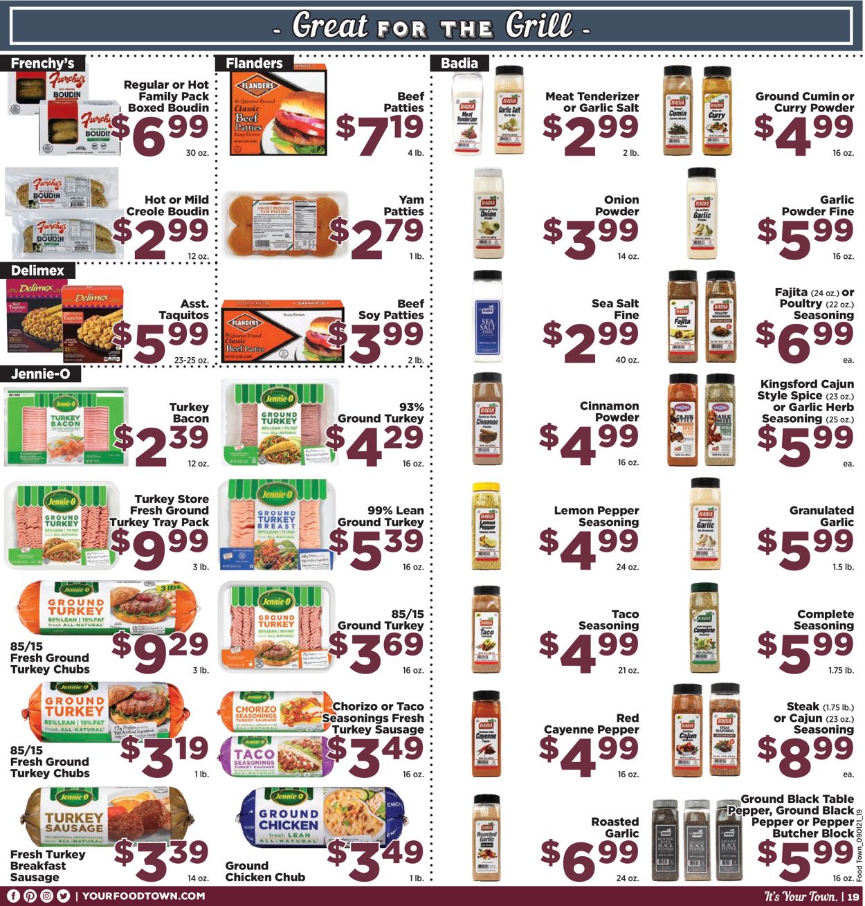 Catalogue Food Town from 09/01/2020