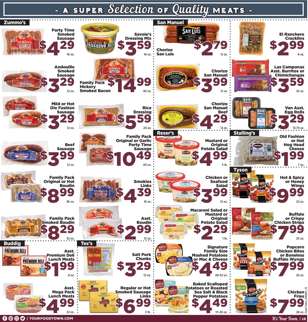 Catalogue Food Town from 09/08/2021