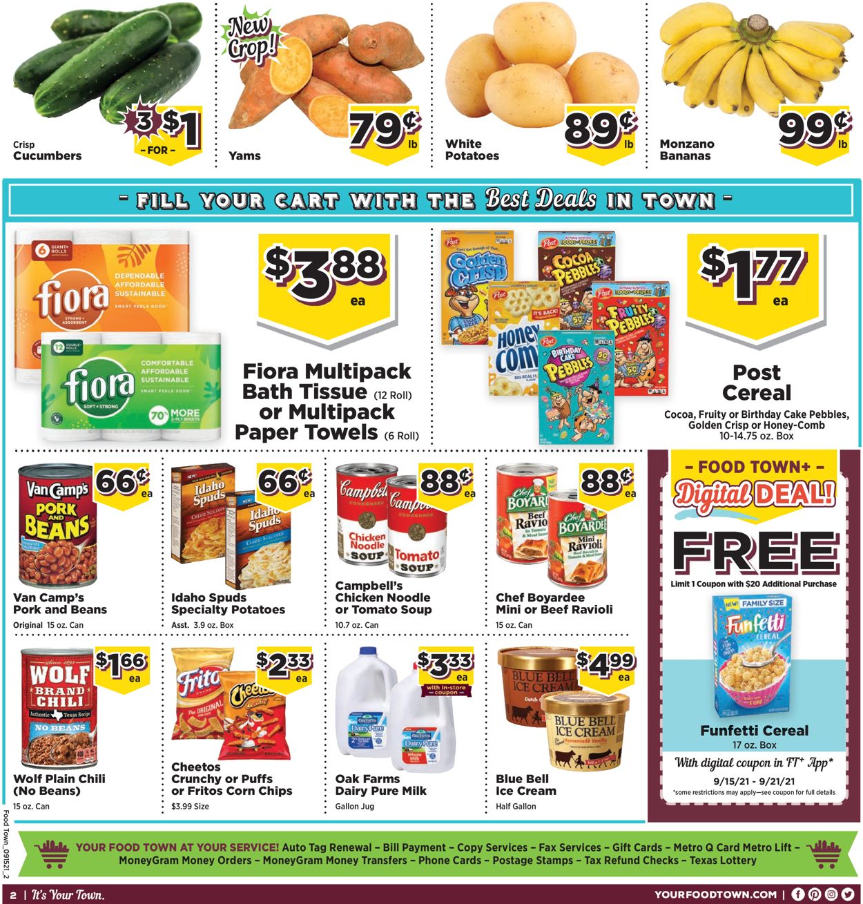 Catalogue Food Town from 09/15/2021