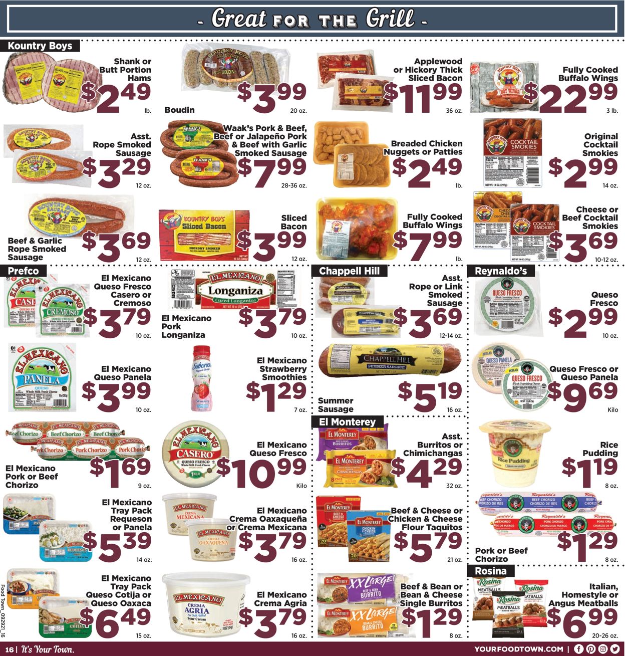 Catalogue Food Town from 09/29/2021