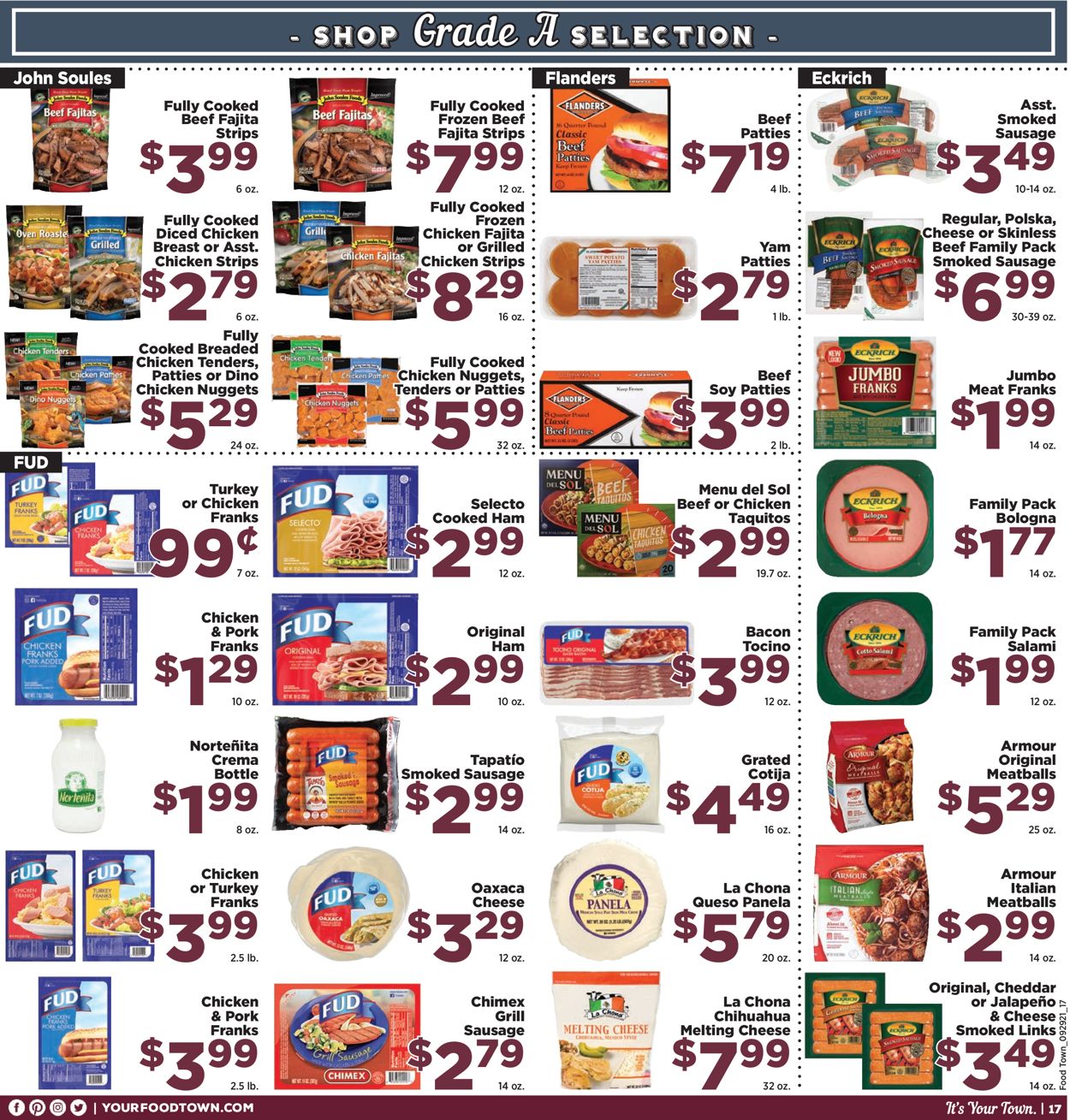 Catalogue Food Town from 09/29/2021