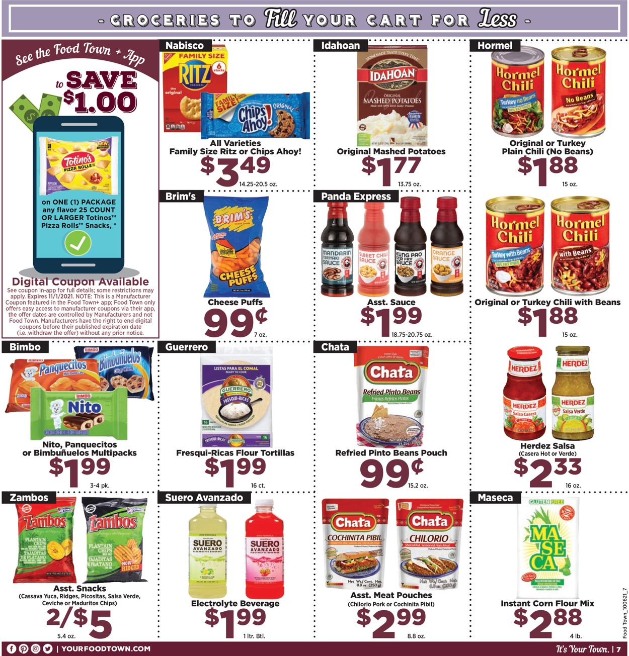 Catalogue Food Town from 10/06/2021