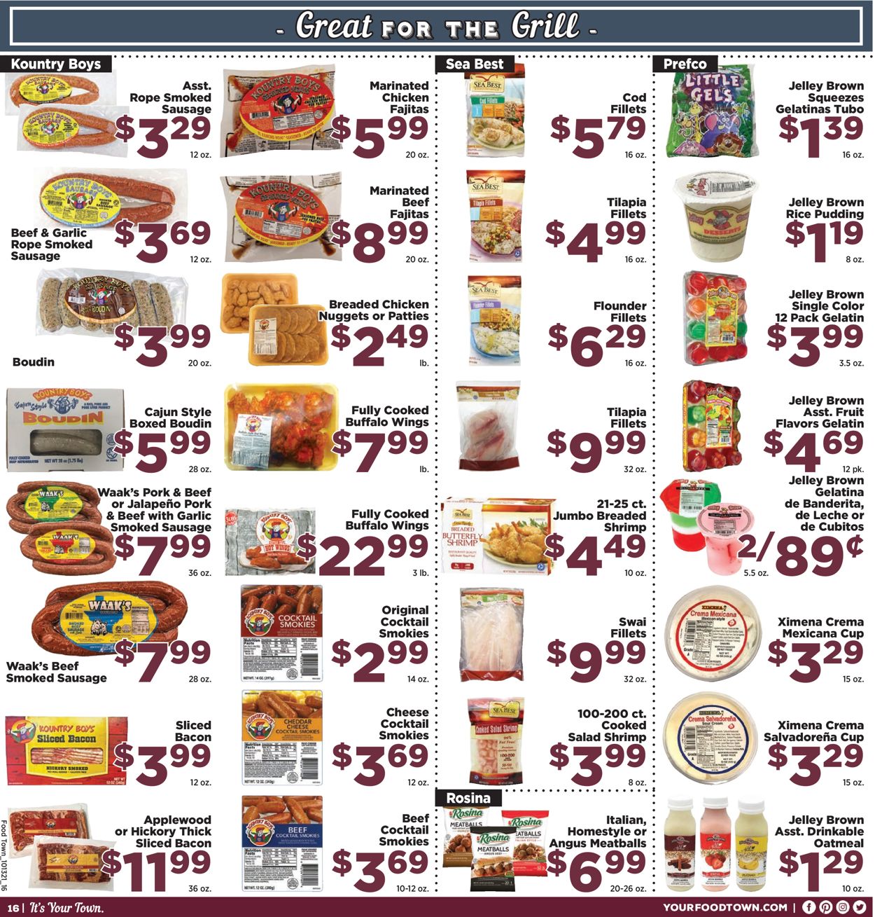 Catalogue Food Town from 10/13/2021