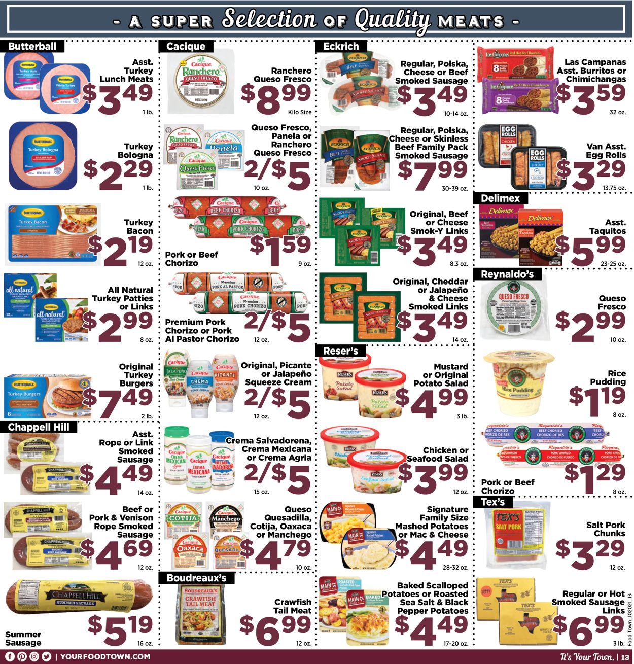 Catalogue Food Town from 10/20/2021