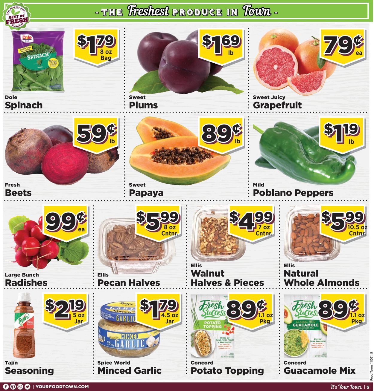 Catalogue Food Town from 11/10/2021