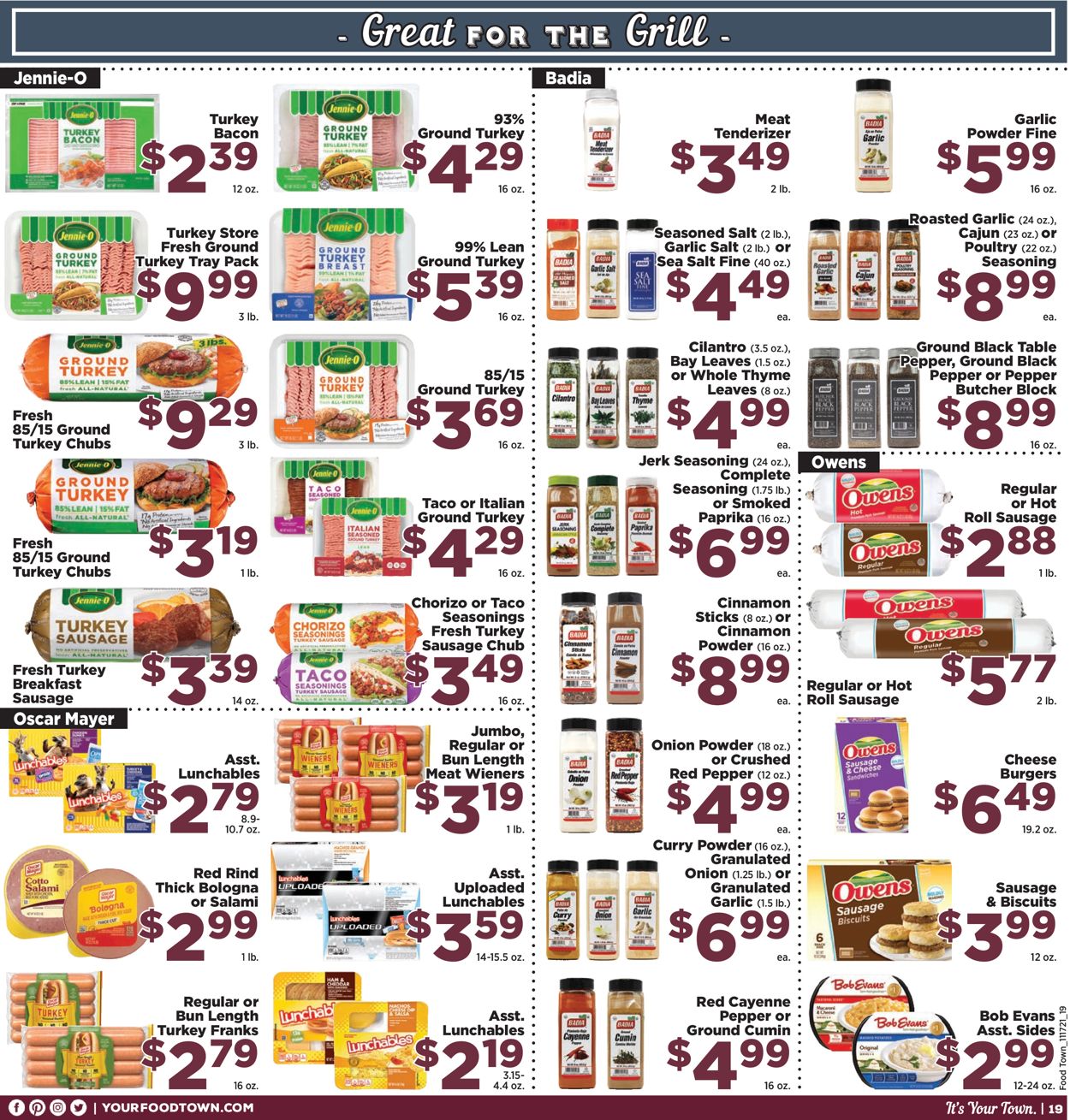 Catalogue Food Town THANKSGIVING 2021 from 11/17/2021