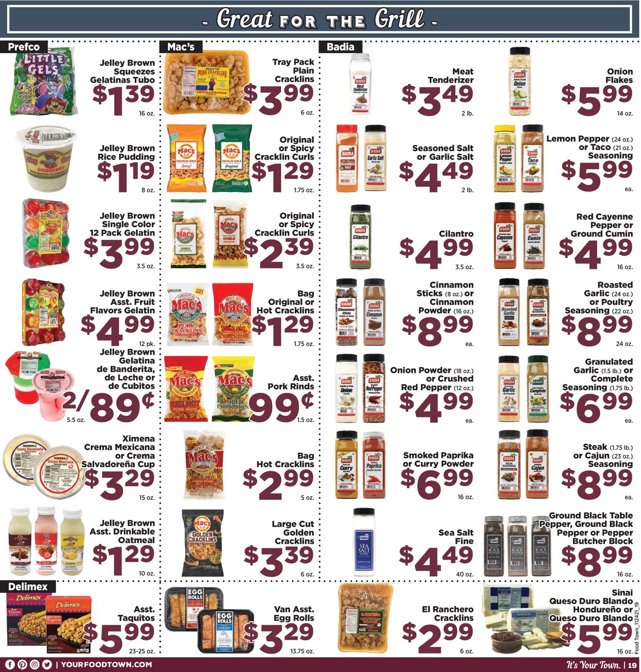Catalogue Food Town from 11/24/2021