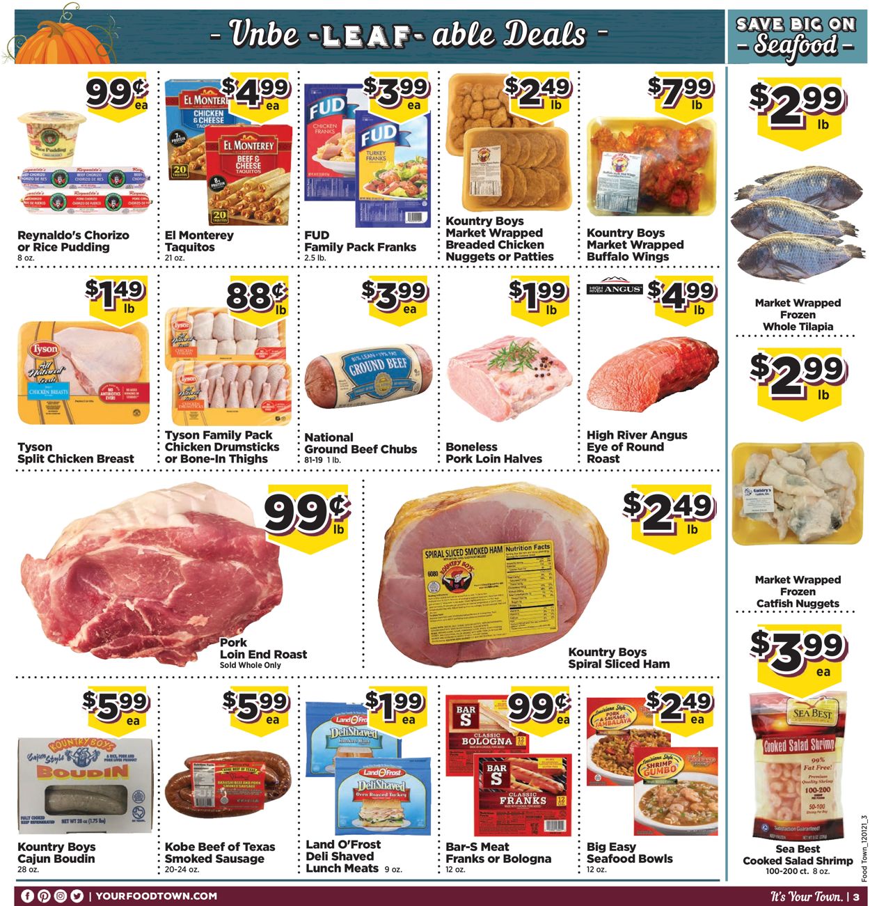 Catalogue Food Town from 12/01/2021