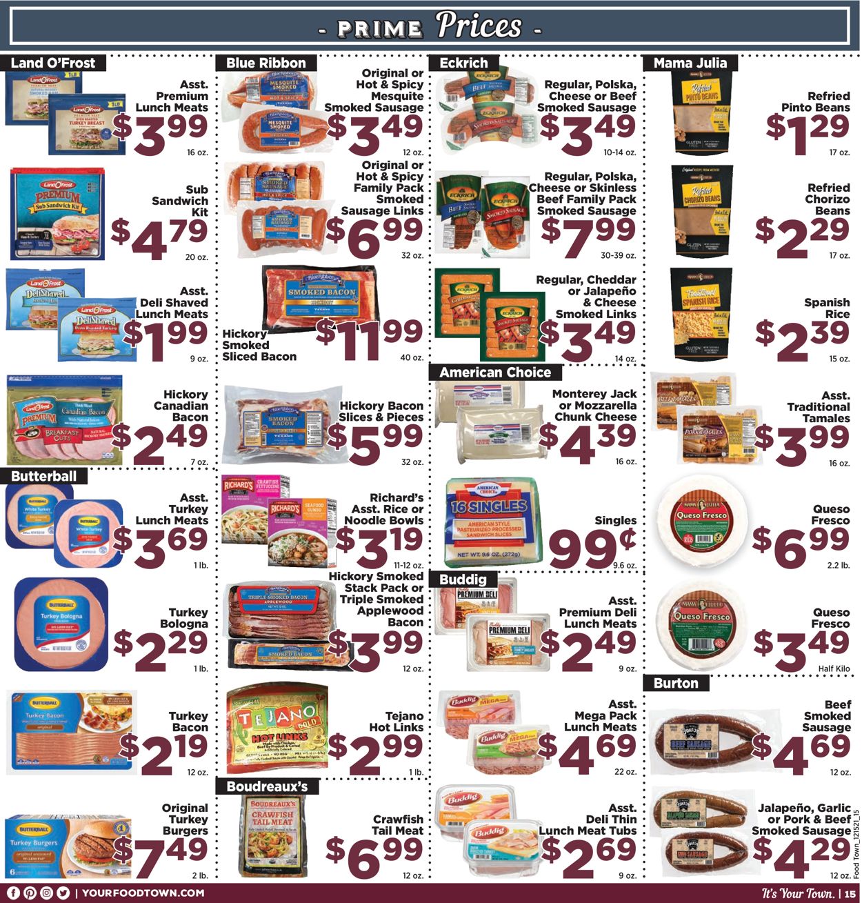Catalogue Food Town CHRISTMAS 2021 from 12/15/2021