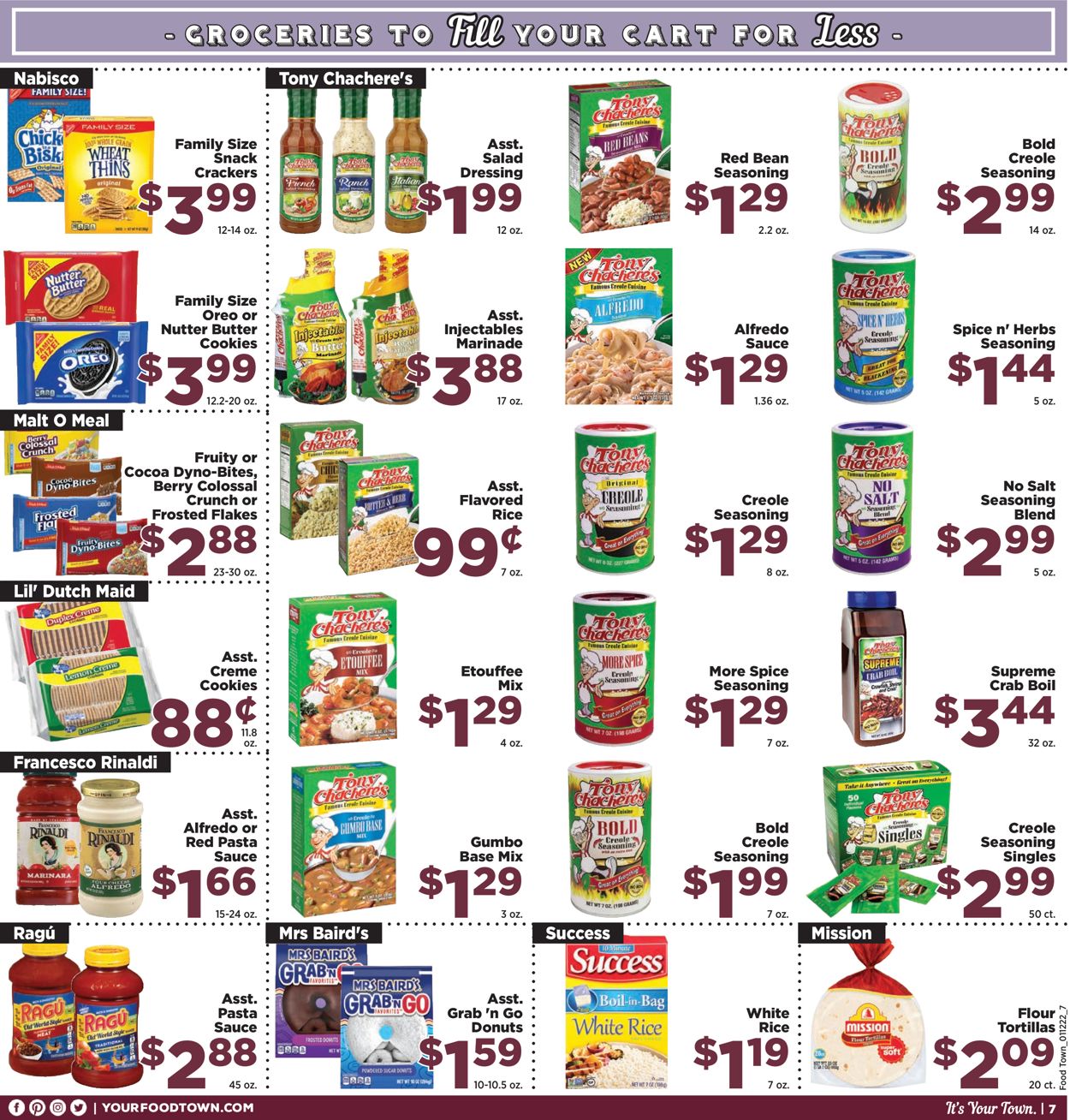 Catalogue Food Town from 01/12/2022