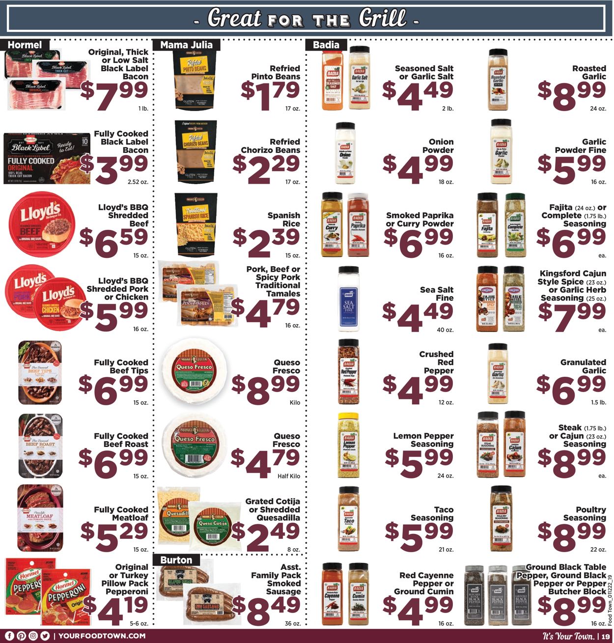 Catalogue Food Town from 01/12/2022