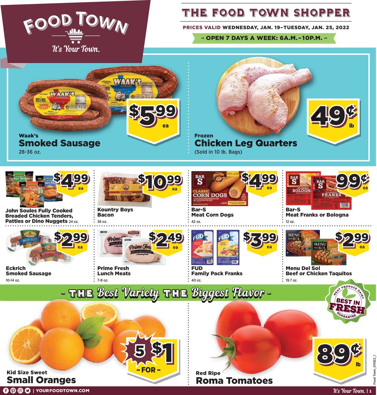 Catalogue Food Town from 01/19/2022