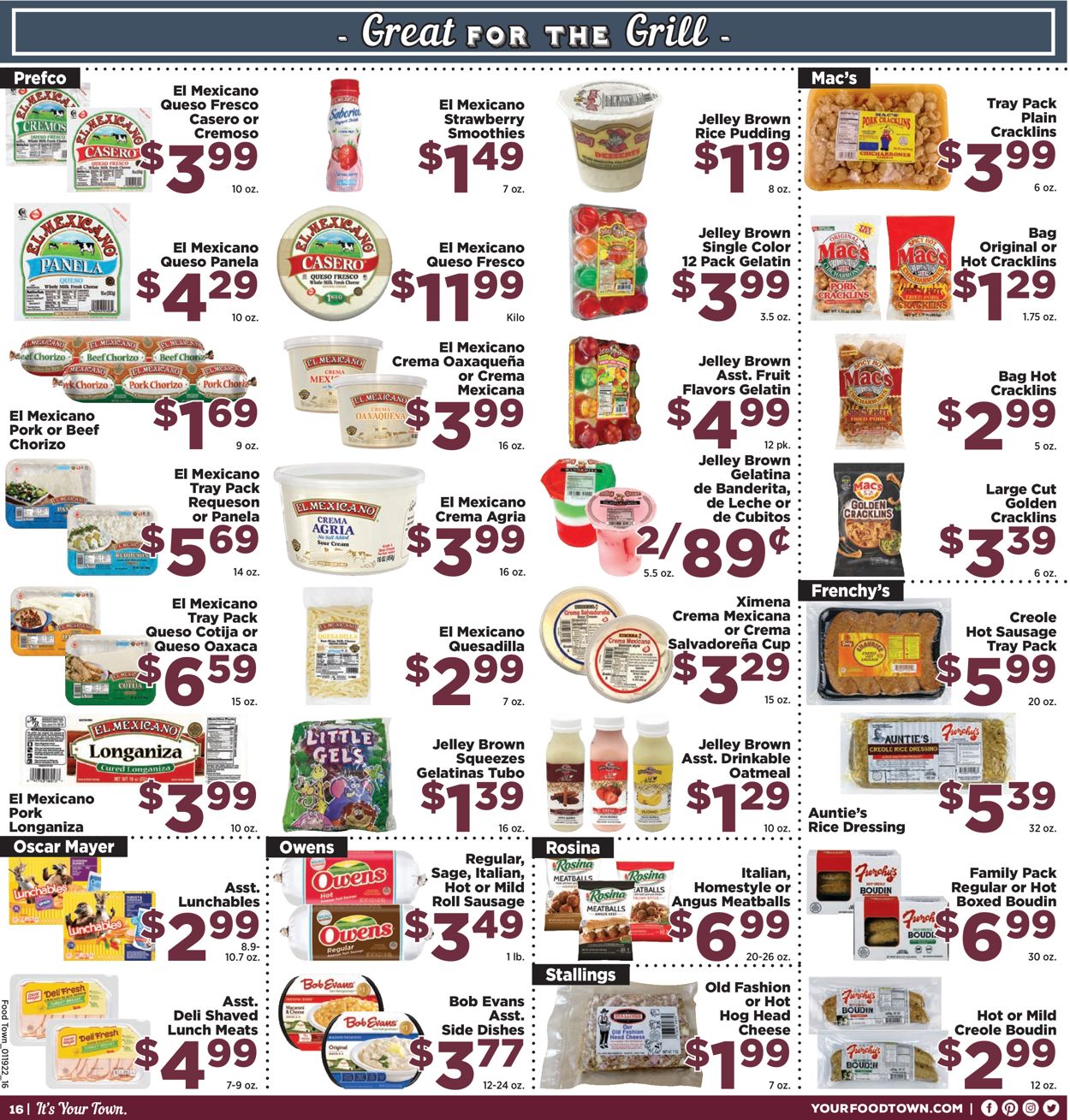 Catalogue Food Town from 01/19/2022