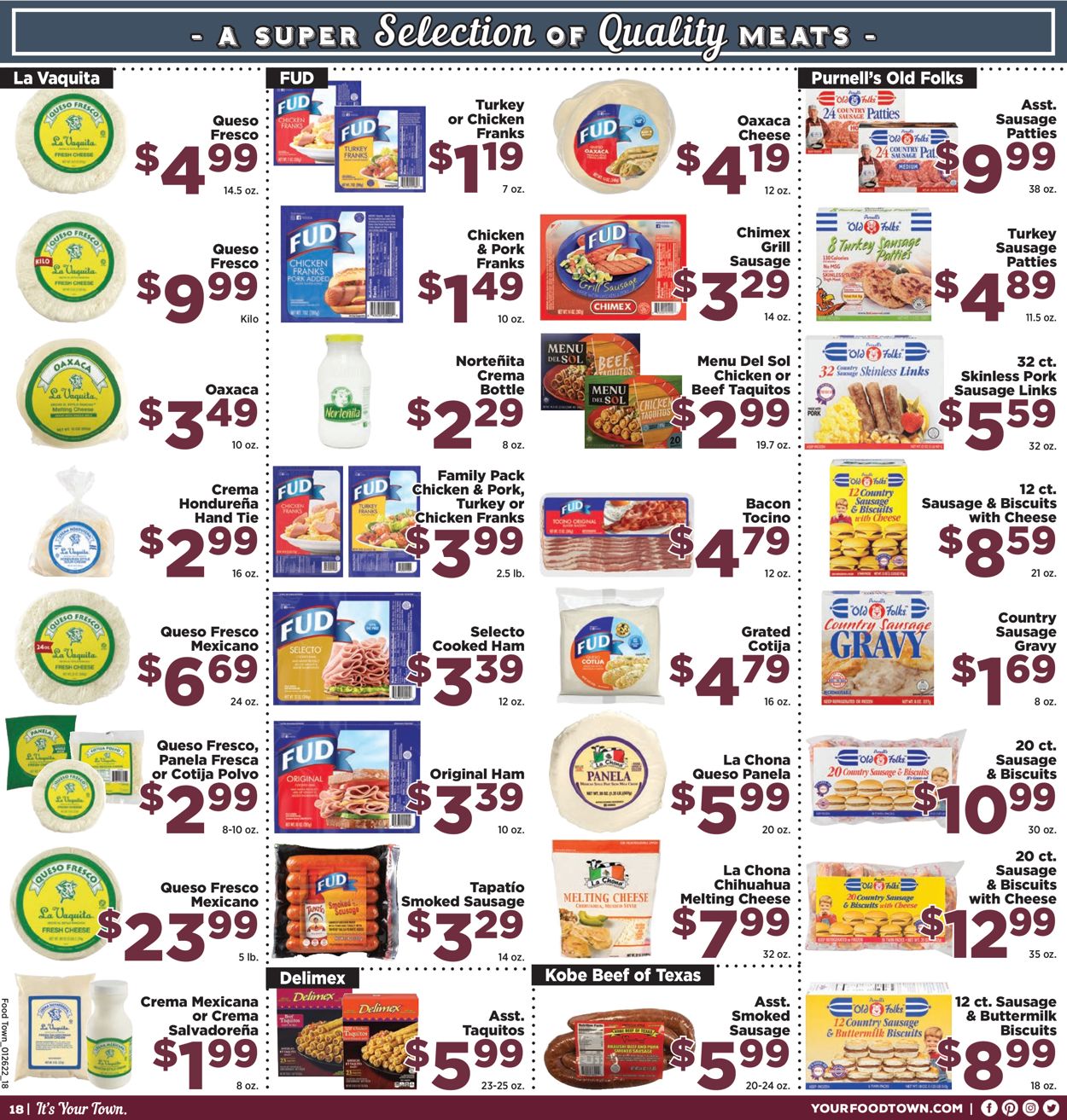Catalogue Food Town from 01/26/2022