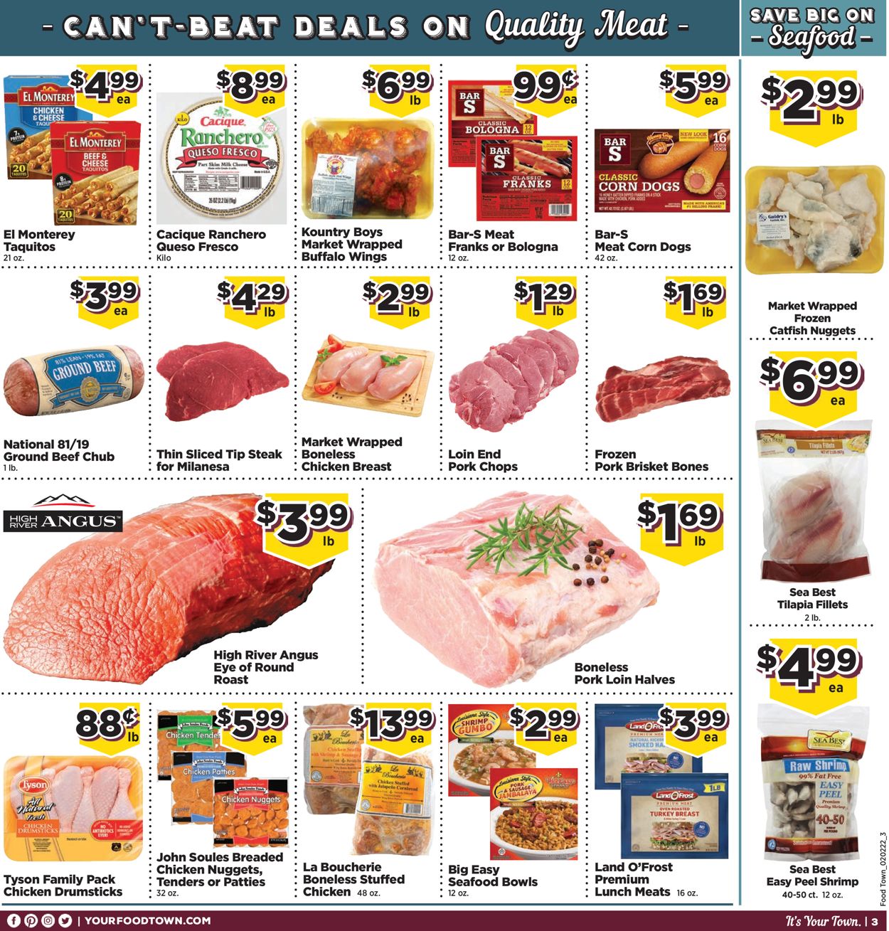 Catalogue Food Town from 02/02/2022