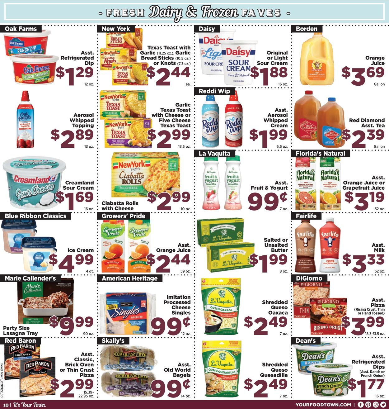 Catalogue Food Town from 02/09/2022