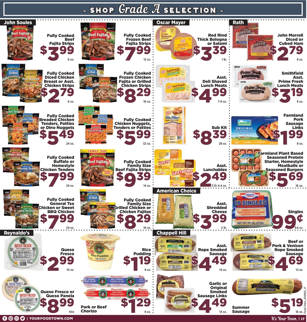 Catalogue Food Town from 02/09/2022