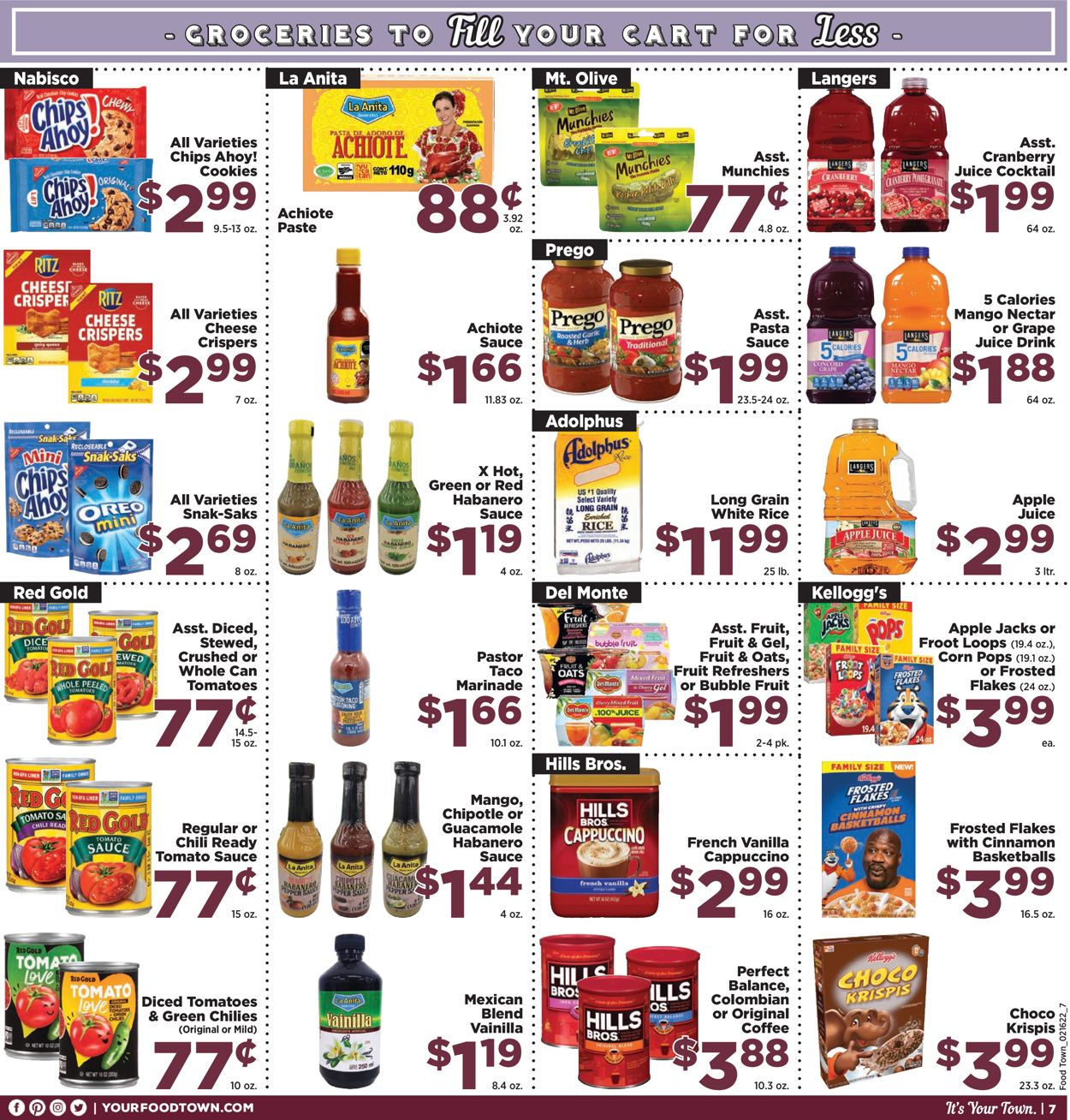 Catalogue Food Town from 02/16/2022