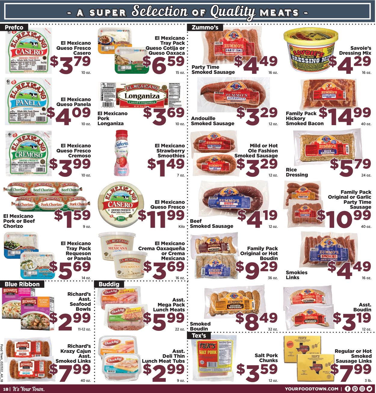 Catalogue Food Town from 02/23/2022