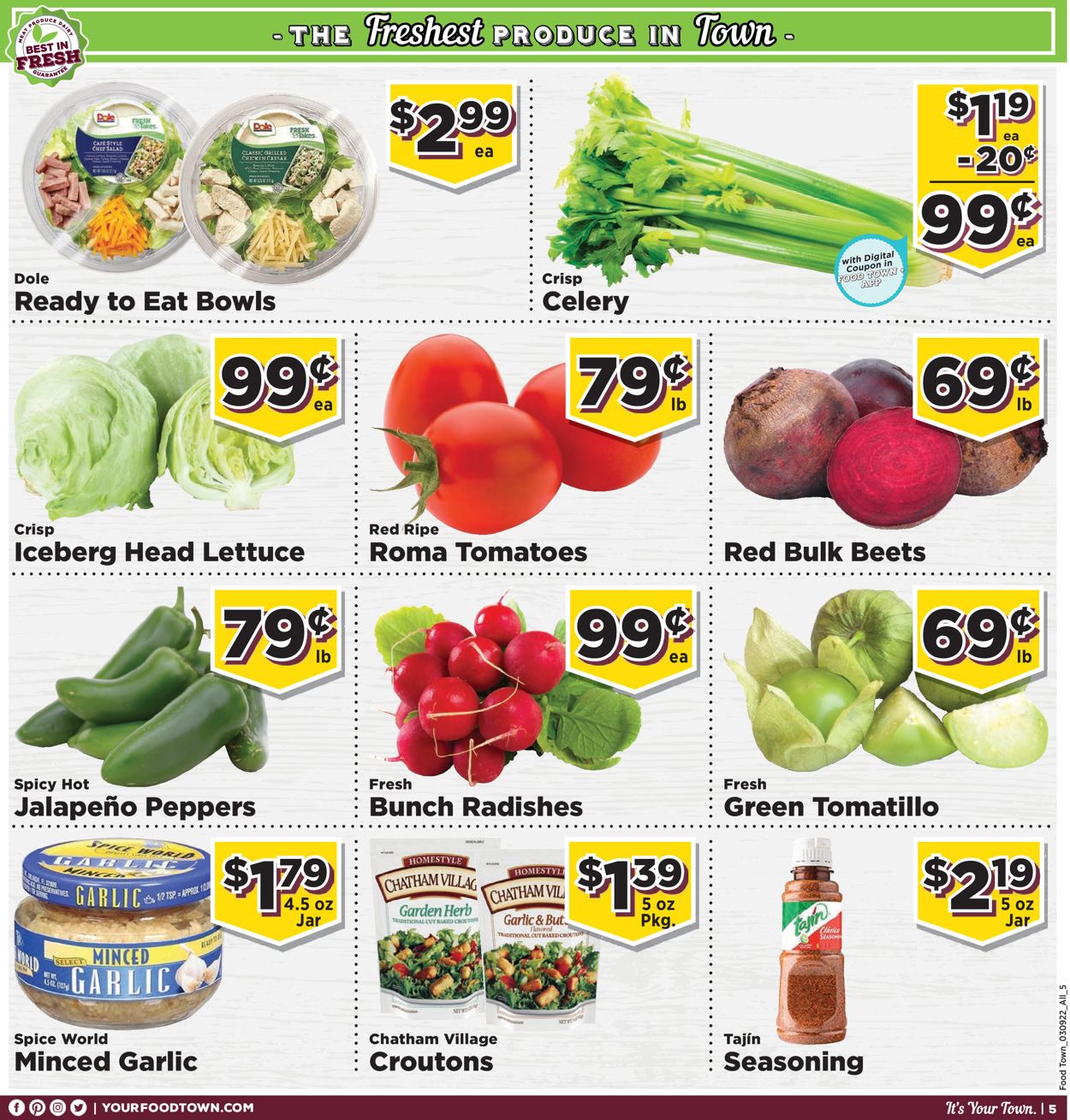 Catalogue Food Town from 03/09/2022