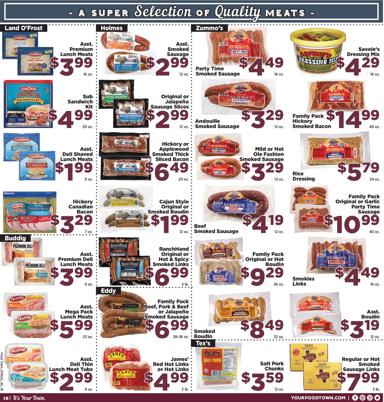 Catalogue Food Town from 03/16/2022
