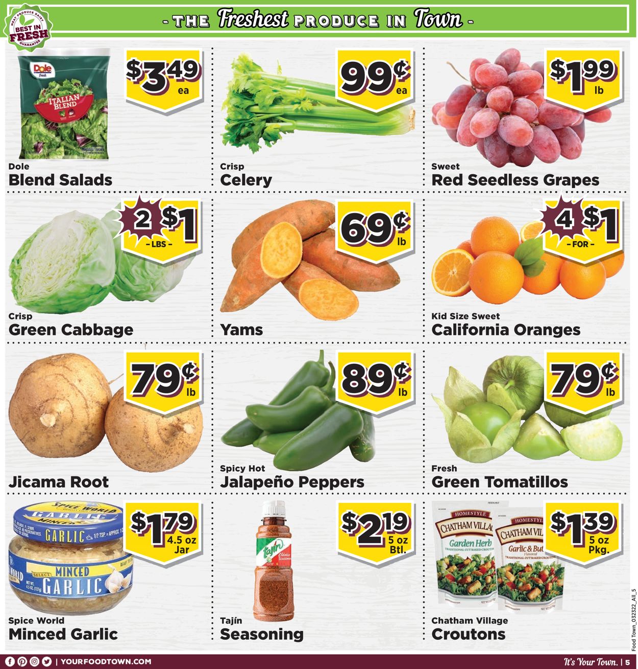 Catalogue Food Town from 03/23/2022