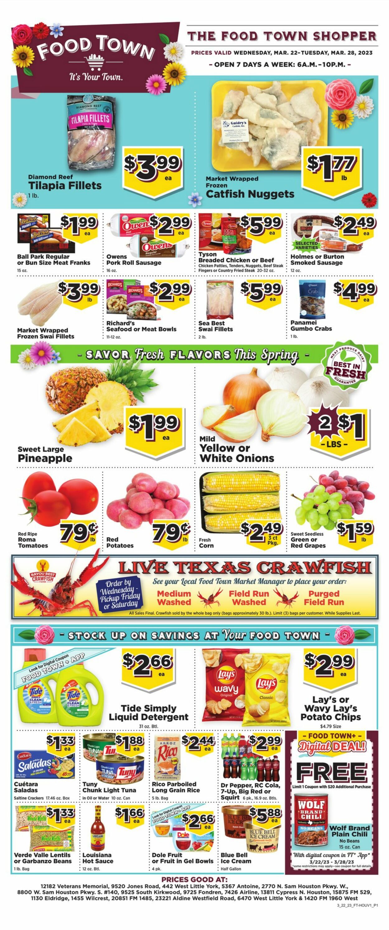 Catalogue Food Town from 03/22/2023
