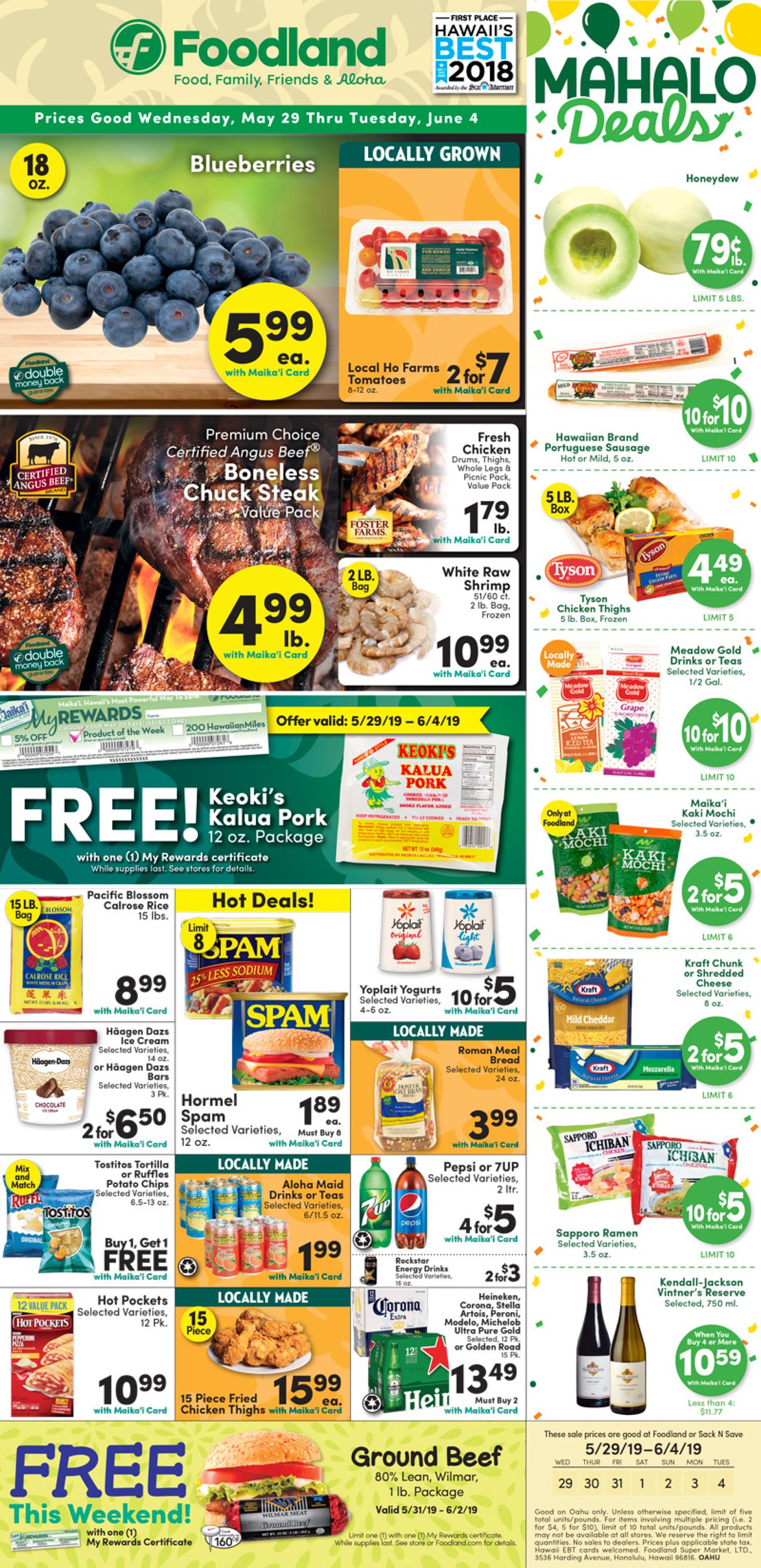Catalogue Foodland from 05/29/2019