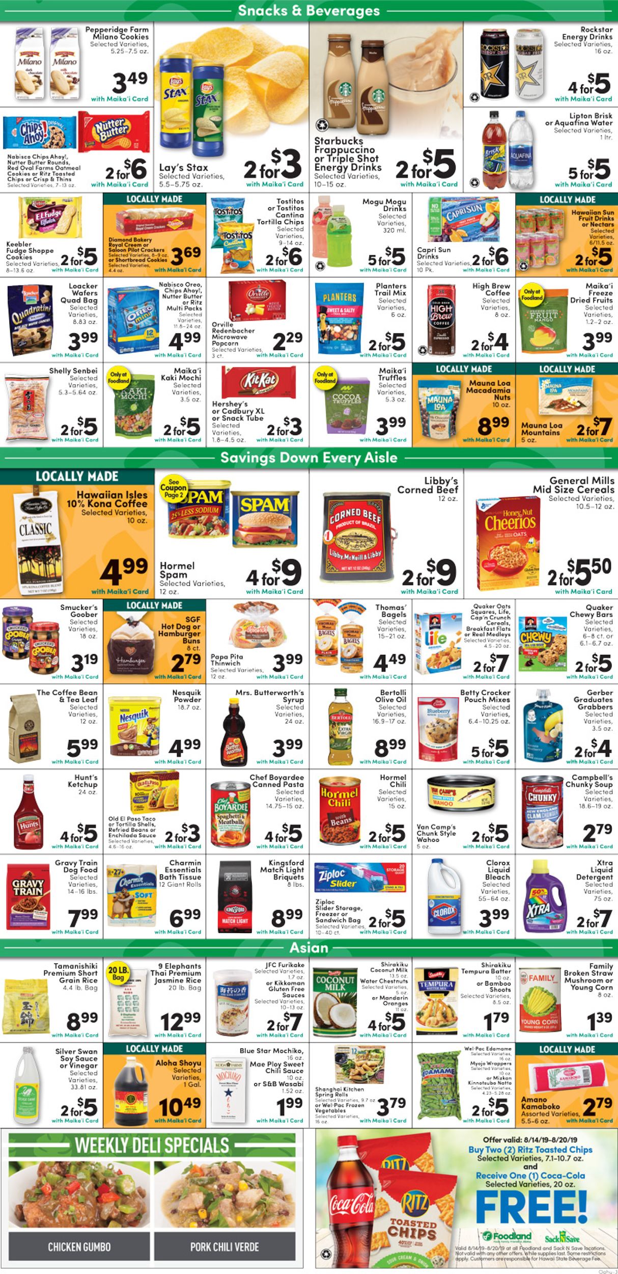 Catalogue Foodland from 08/14/2019