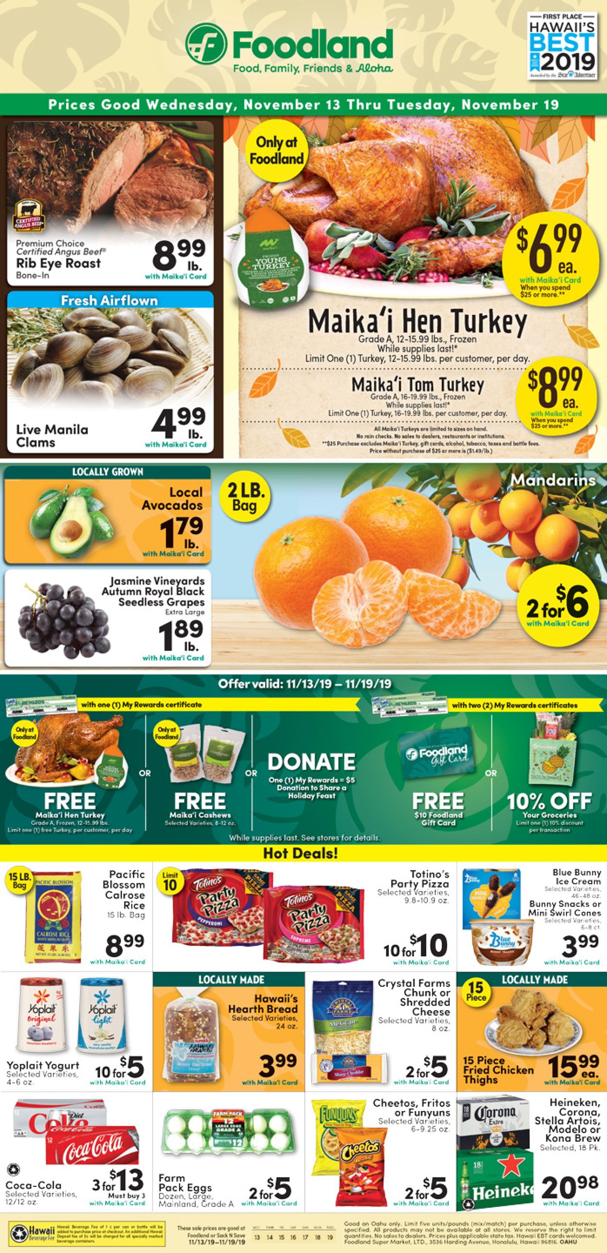 Catalogue Foodland from 11/13/2019