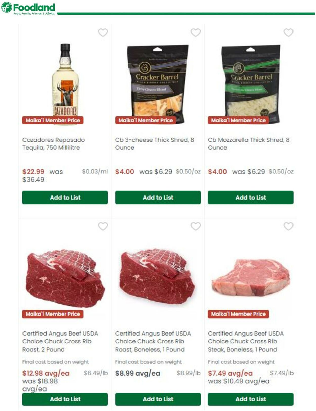 Catalogue Foodland from 10/25/2022