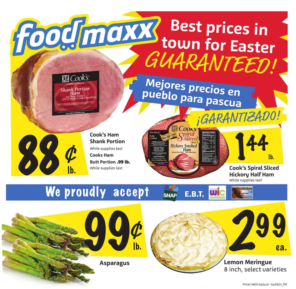 Catalogue FoodMaxx - Easter 2021 Ad from 03/24/2021