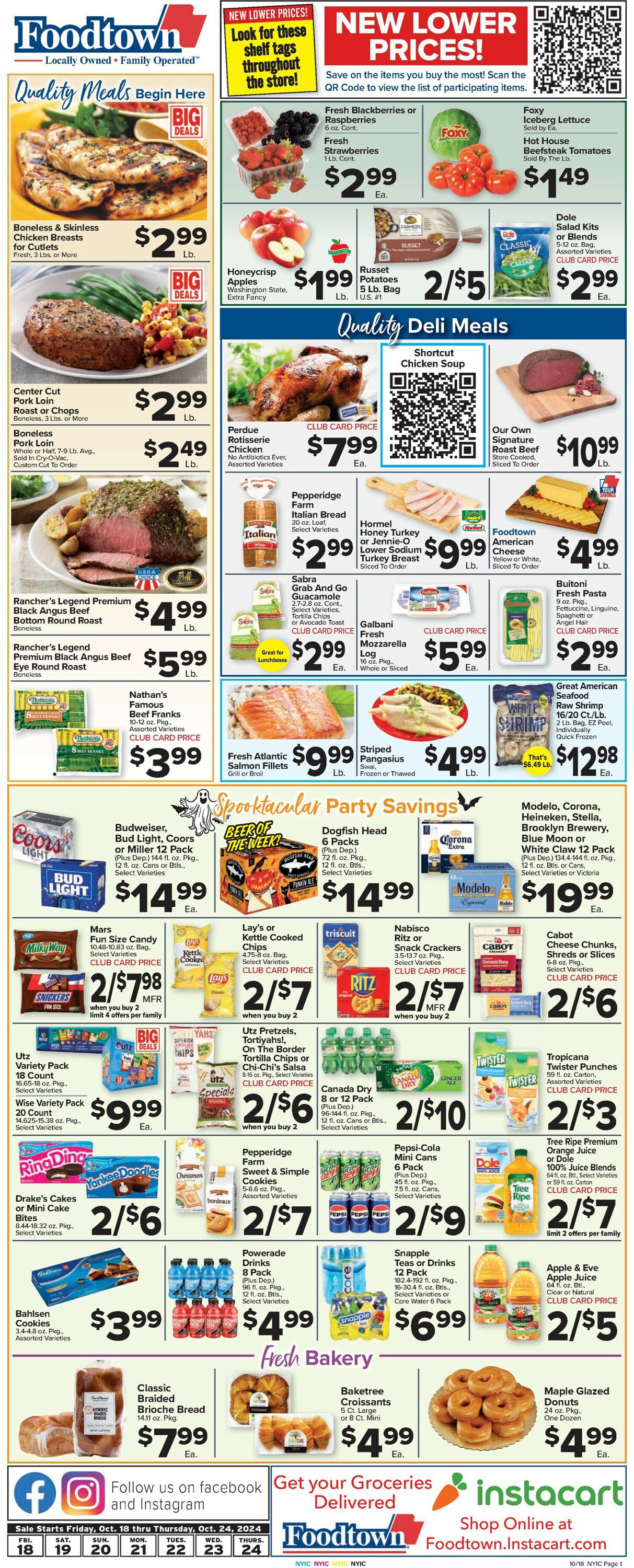 Catalogue Foodtown from 10/18/2024