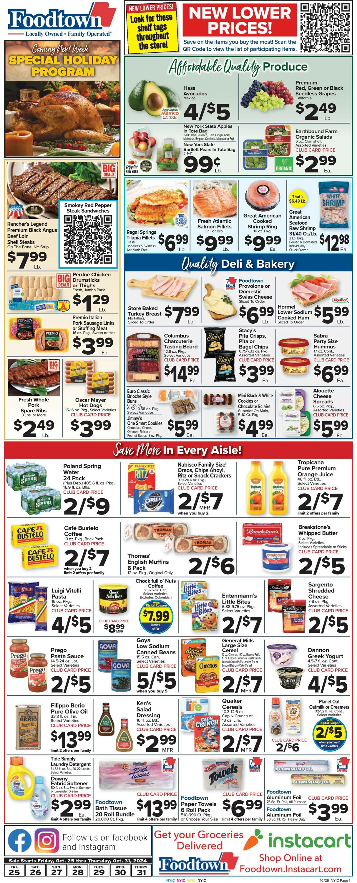 Catalogue Foodtown from 10/25/2024