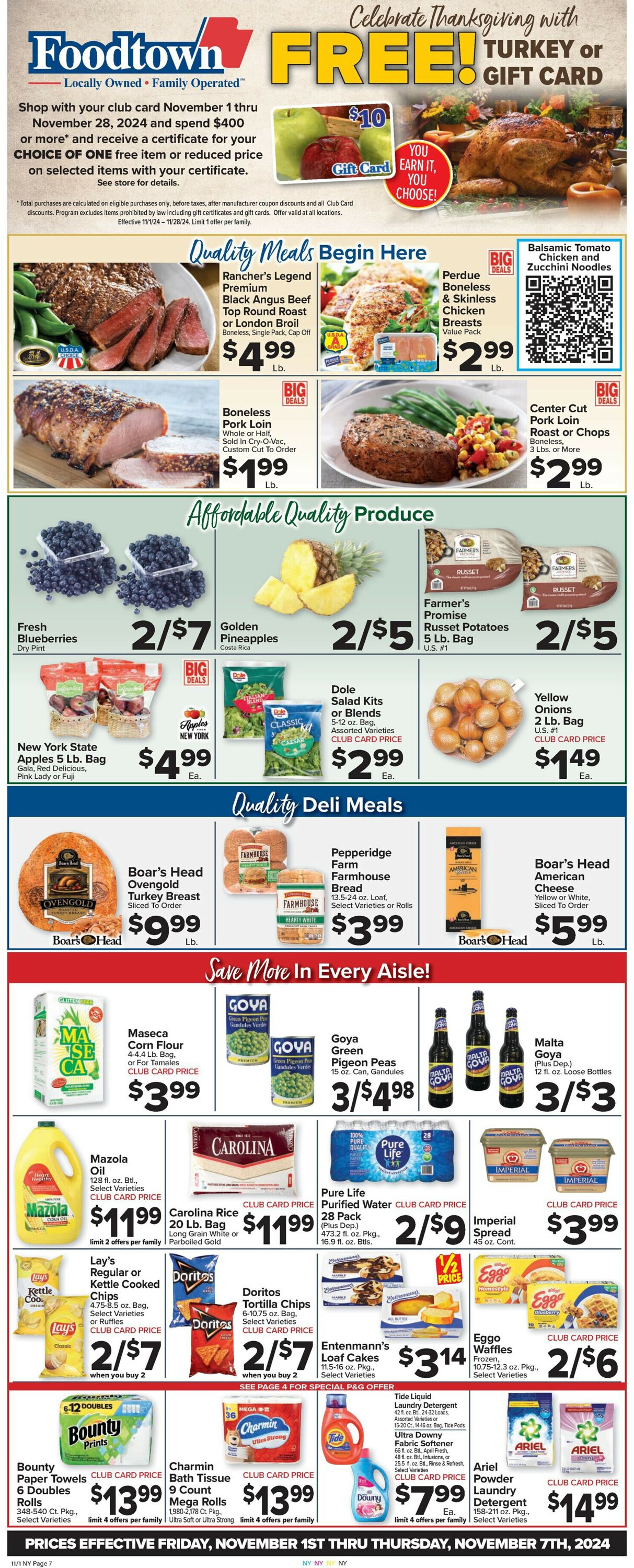 Catalogue Foodtown from 11/01/2024