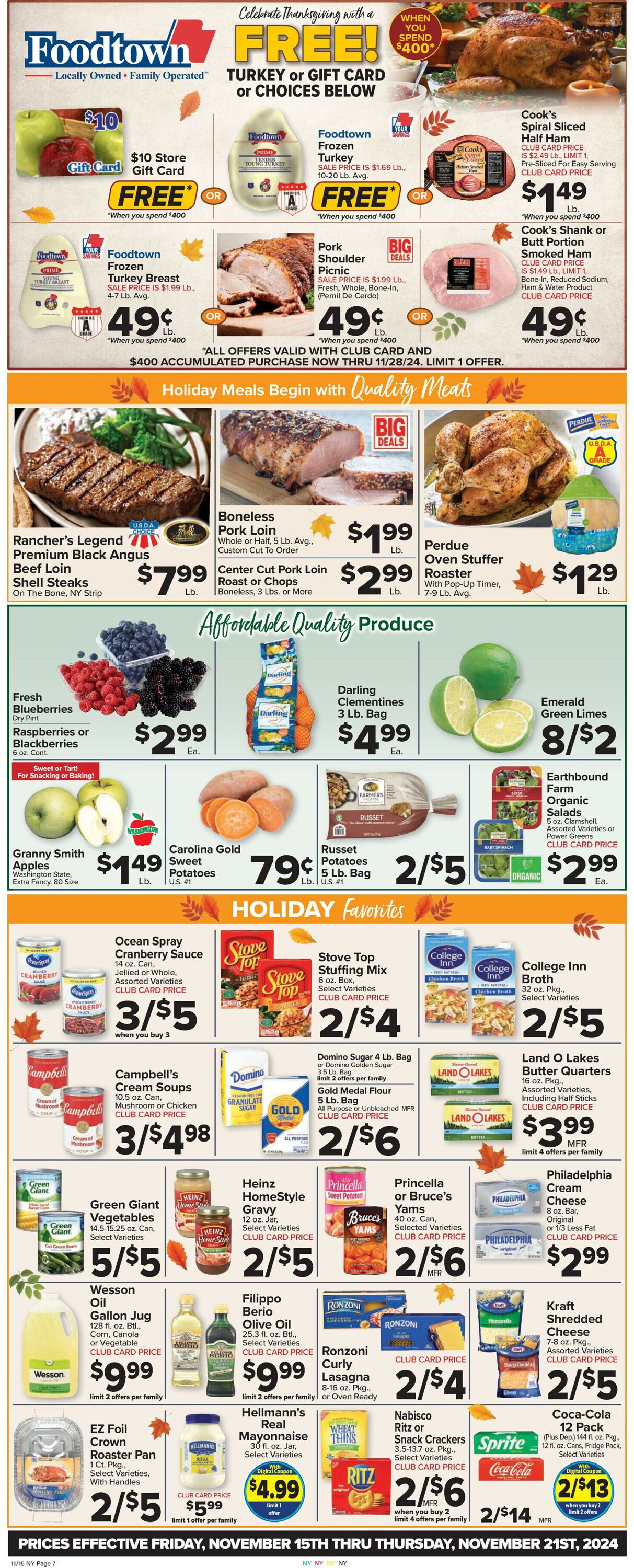 Catalogue Foodtown from 11/15/2024