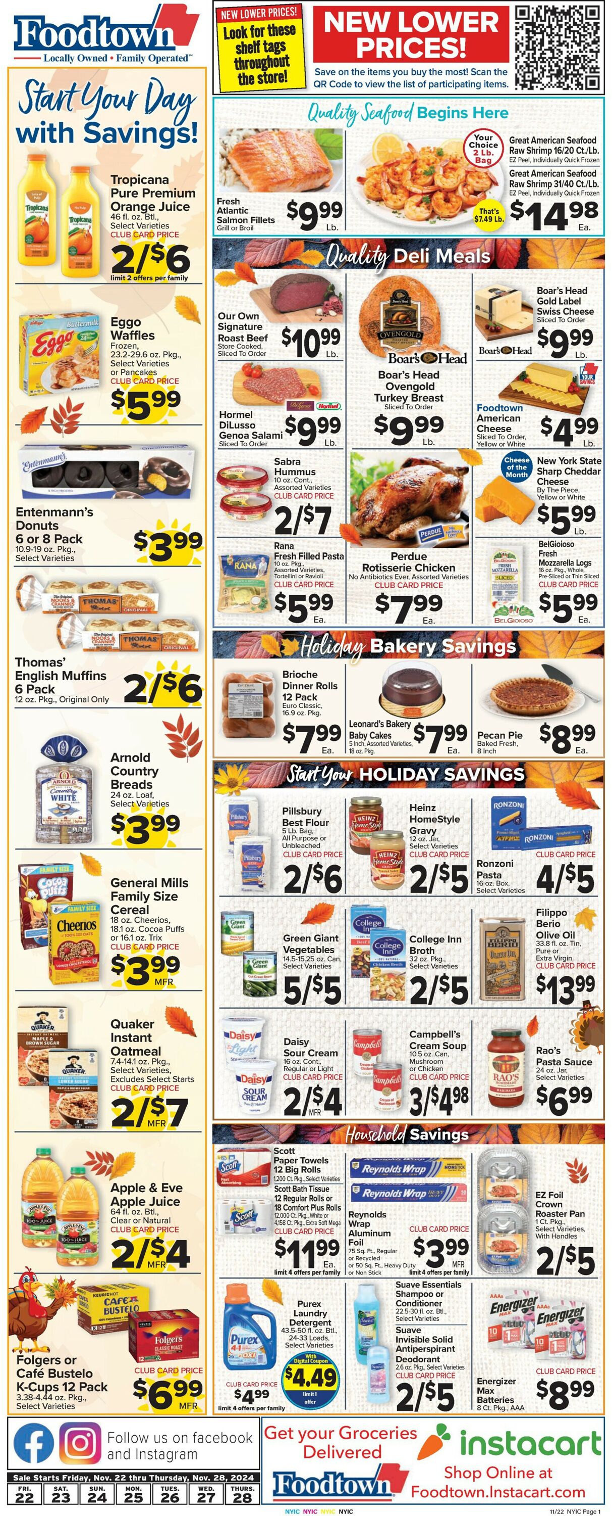 Catalogue Foodtown from 11/22/2024