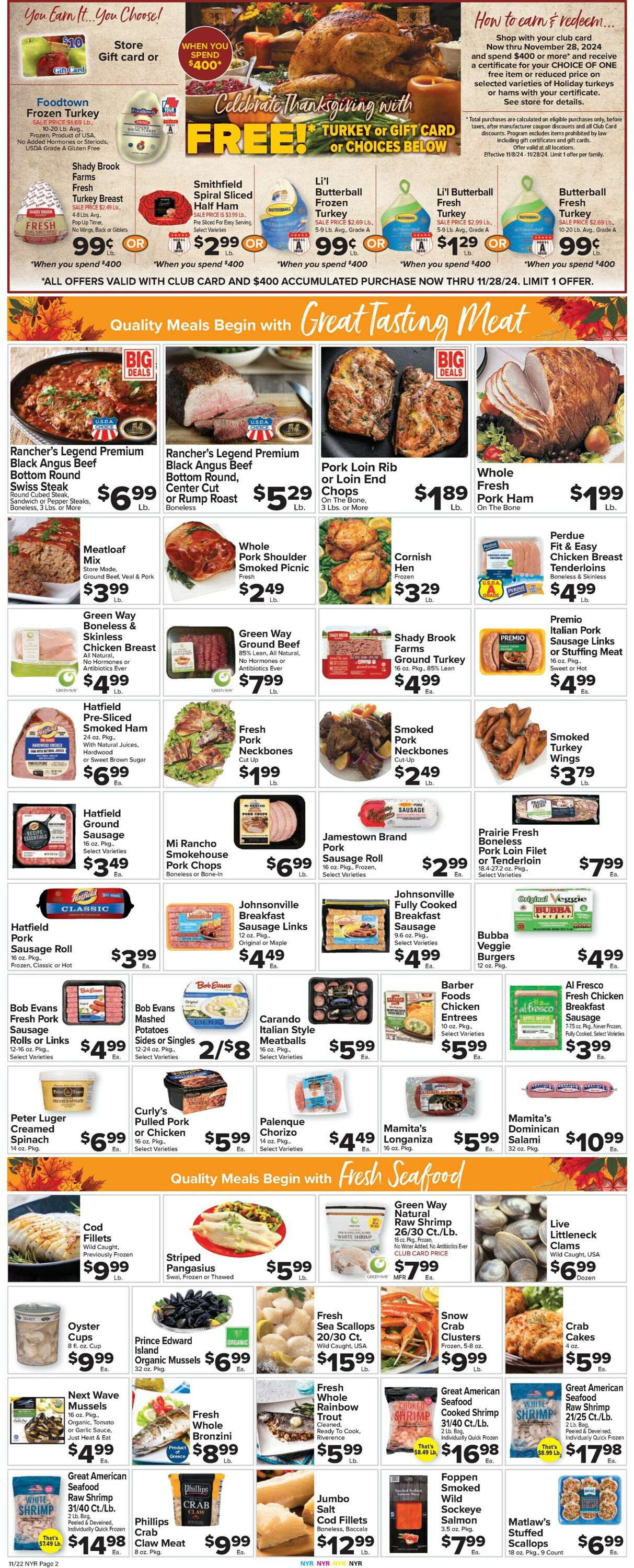 Catalogue Foodtown from 11/22/2024